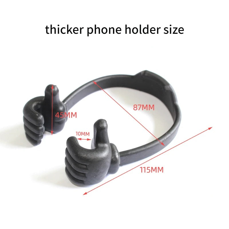 High Quality Thumbs-Up Phone Stand for iPhone, Adjustable Plastic Desk Holder, Universal Mount for iPad and Apple Tablet Devices