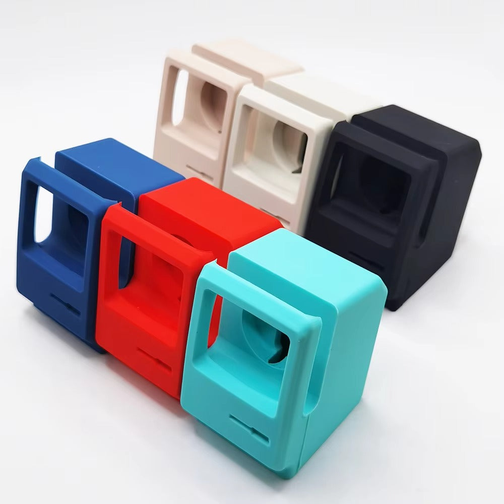 Premium Retro Charging Stand for Smartwatch – Desktop Silicone Dock Holder with Cable Slot, Nightstand Mode Compatible