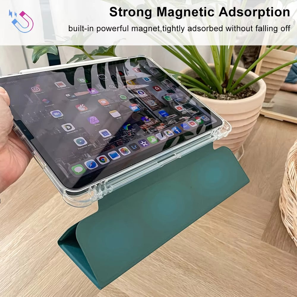 Premium iPad Case with Pencil Holder – Magnetic Protective Cover with Auto Sleep Fits 10.2", 11", 12.9", and 13" Tablet Sizes