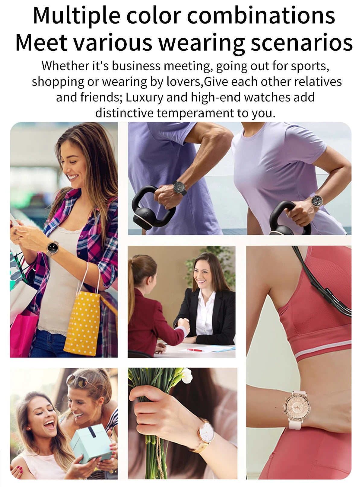 Luxury Women's Smartwatch with Bluetooth Calling – 1.39" HD Display, Heart Rate & SpO2 Monitor, Sleep Tracking, Menstrual Reminder, Fitness Watch Waterproof