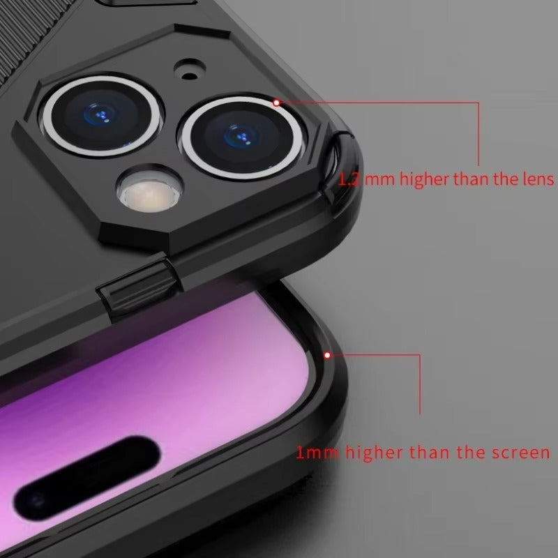 Robust Apple iPhone Case, MagSafe Compatible, Camera Lens and Screen Protection, Ultra Thin, Shockproof, Magnetic, Full All Around Protection, Armor Kickstand Cover