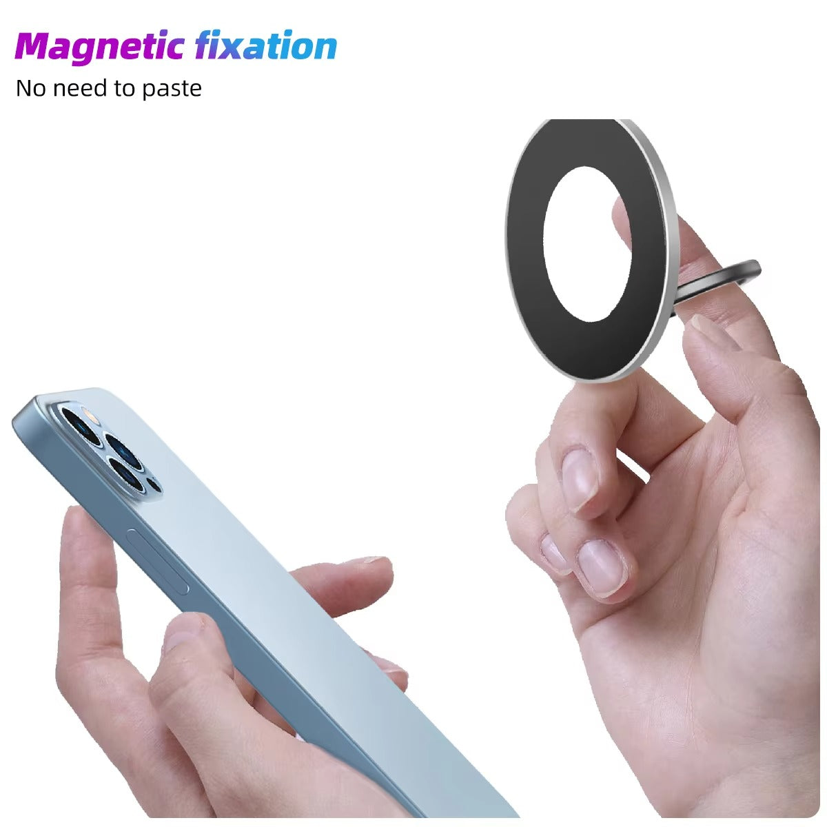 Premium, Magnetic Phone Ring Holder for MagSafe – Detachable, 360° Rotating Grip Stand, Compatible with Apple iPhone