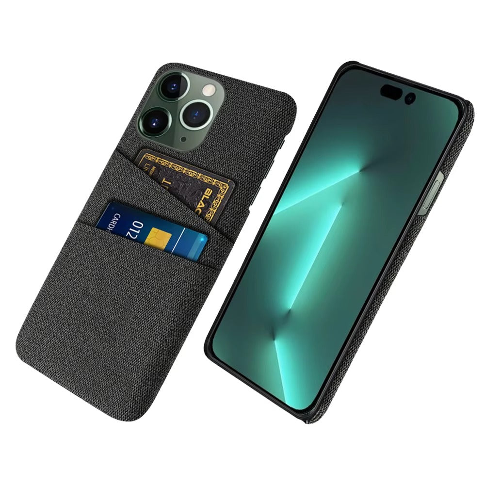 Premium Apple iPhone Case, MagSafe Compatible, Camera Lens and Screen Protection, Ultra Thin, Shockproof, Magnetic, Full All Around Protection, Dual Card Fabric Cover