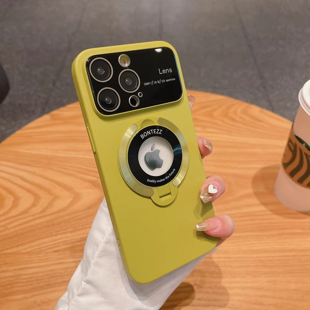 Premium Apple iPhone Case, MagSafe Compatible, Camera Lens and Screen Protection, Ultra Thin, Shockproof, Magnetic, Full All Around Protection, Magnetic Bracket Cover