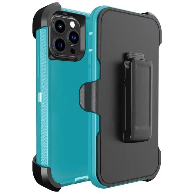 High Quality Apple iPhone Case, MagSafe Compatible, Camera Lens & Screen Protection, Ultra Thin, Shockproof, Magnetic Full All Around Cover – 3-in-1 Rugged Armor Case with Belt Clip & Dual-Layer PC+TPU Protection