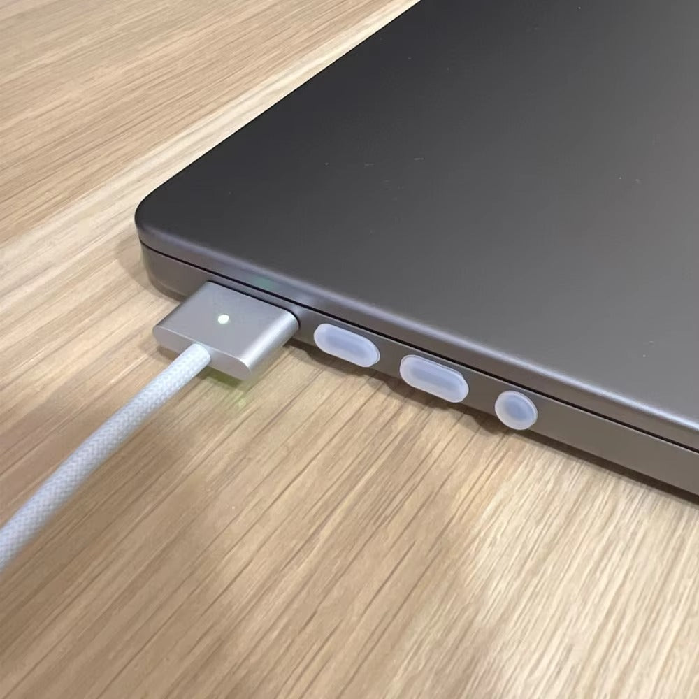 High-Quality Silicone Dust Plug Set for MacBook Pro – Anti-Dust Stopper Cover for 14, 16 Inch Laptops, M3, M4 Chip Compatible, Port Protection Accessories