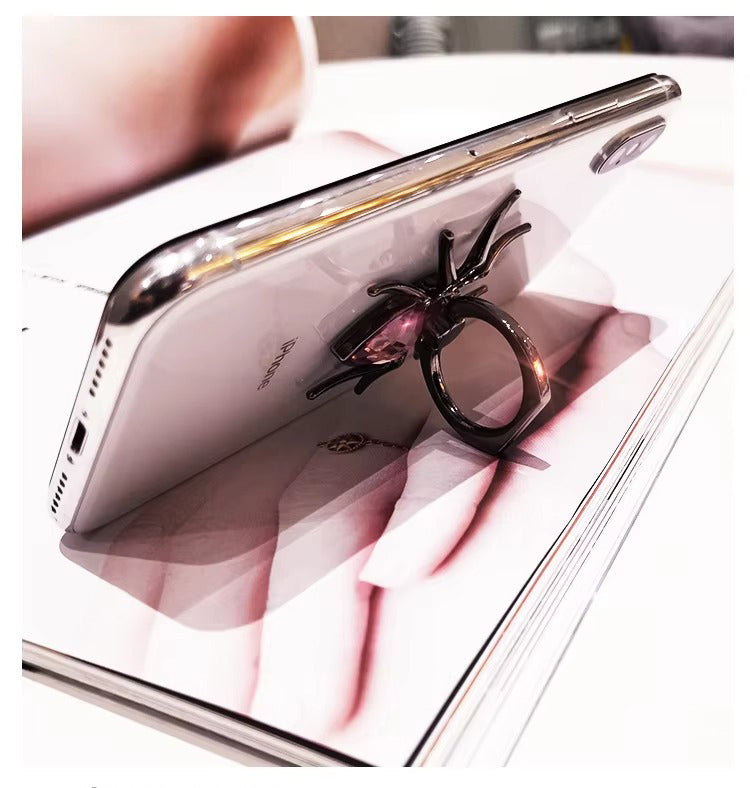 Luxury, Diamond Shiny Gems, Metal Phone Ring Holder – Rotatable, 360° Grip Stand Mount for Apple iPhone