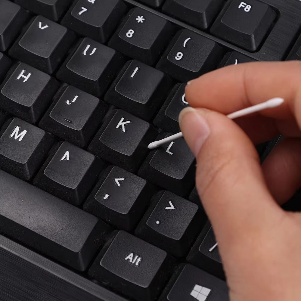 High Quality Cotton Cleaning Swabs for AirPods – Disposable Dust-Free Earbud Cleaner Sticks for iPhone, Keyboard & Phone Care