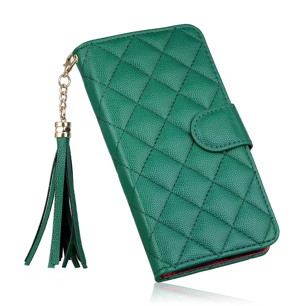 Luxury Wallet Flip Leather iPhone Case – Card Slot, Magnetic Closure, Shockproof Protection, and Premium Design for iPhone