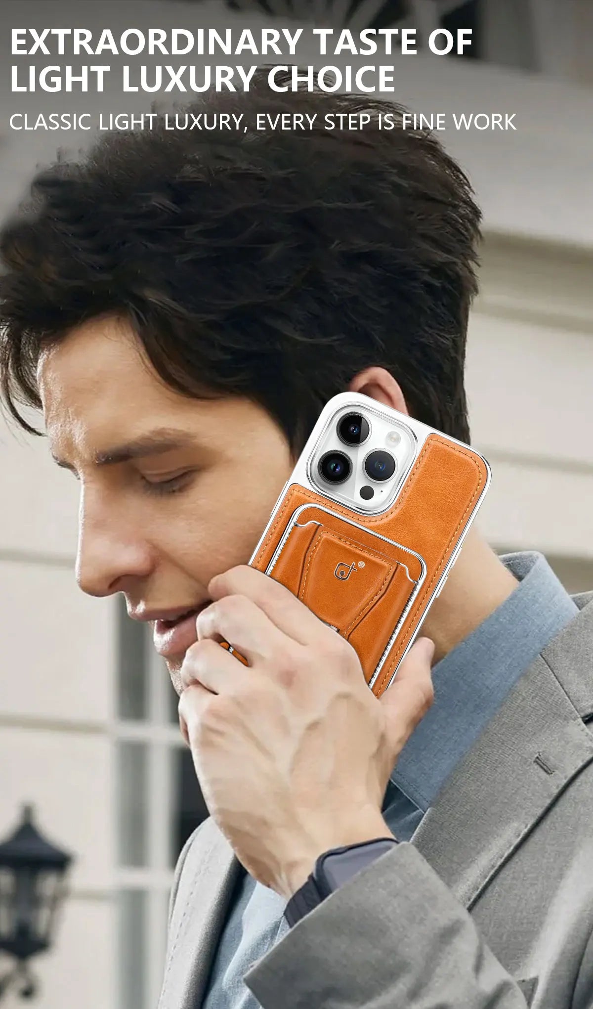 Luxury Leather Wallet Stand iPhone Case – Card Holder, Premium Protection, Durable Flip Cover, and Stylish Design for iPhone Models