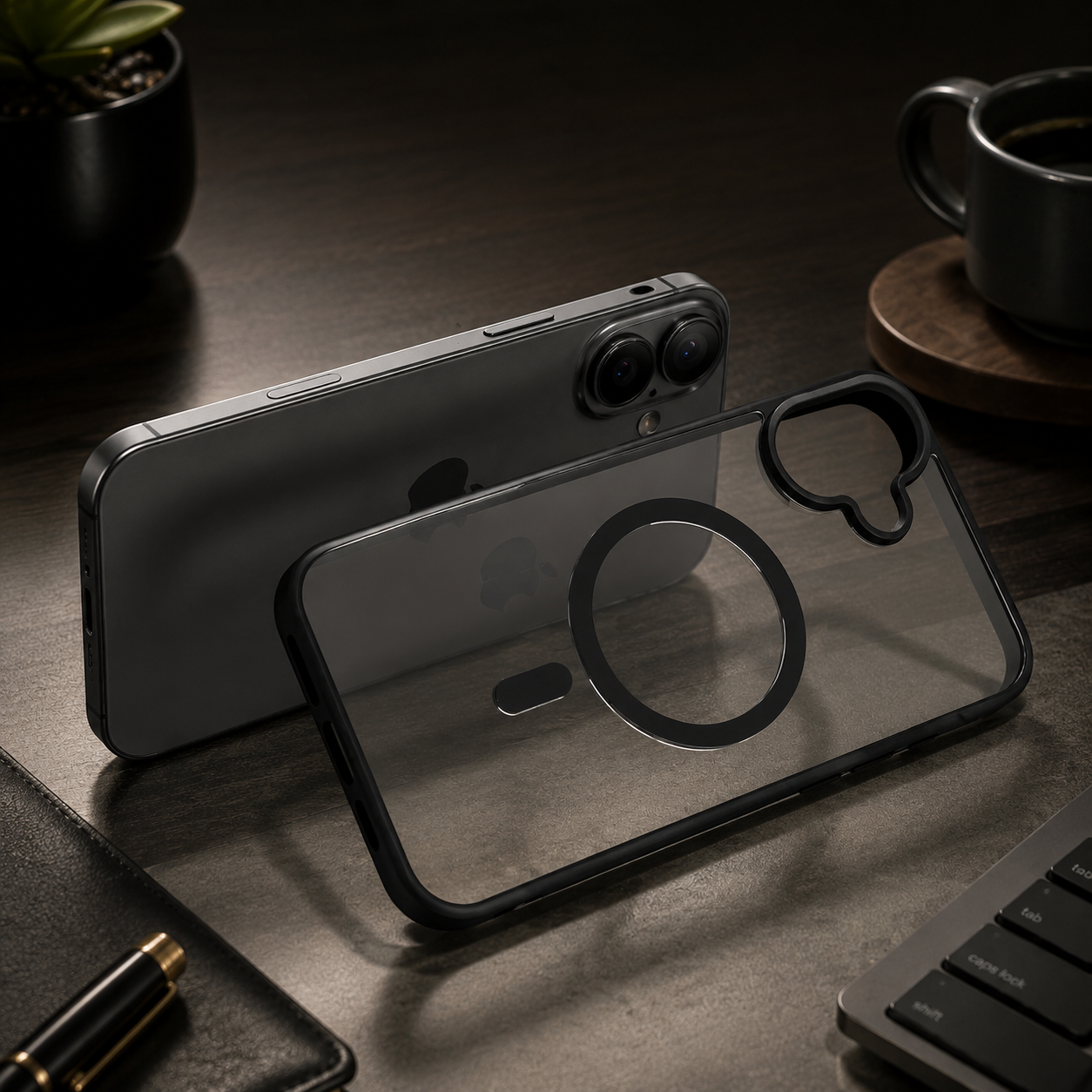 Premium iPhone Case Magnetic Armor Shockproof Cover MagSafe Compatible Matte Translucent Protective Case Wireless Charging Slim Full Coverage Design