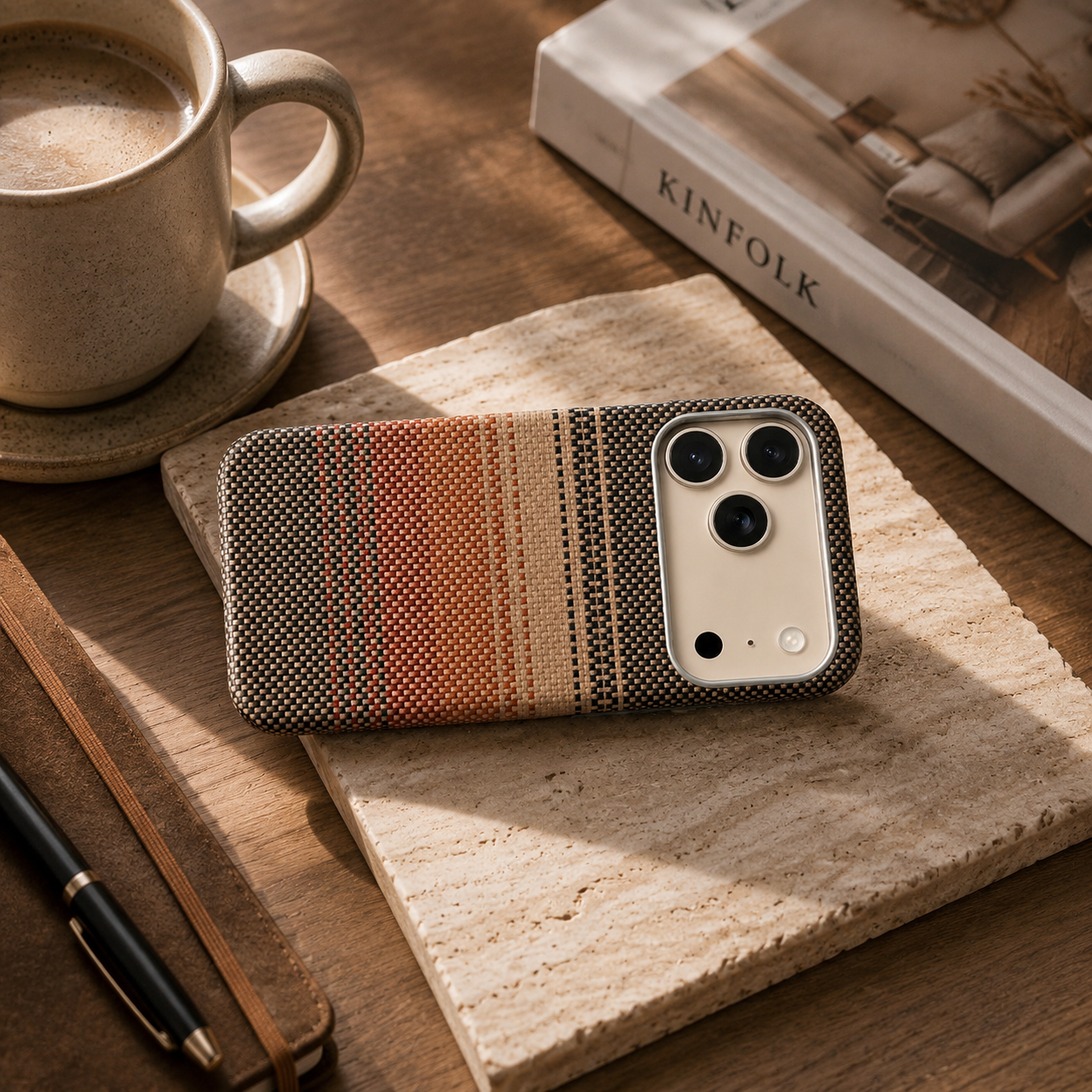 Premium iPhone Case 100% Aramid Carbon Fiber MagSafe Compatible Cover Ultra Thin Protective Case Matte Anti Scratch Raised Camera Screen Full Coverage
