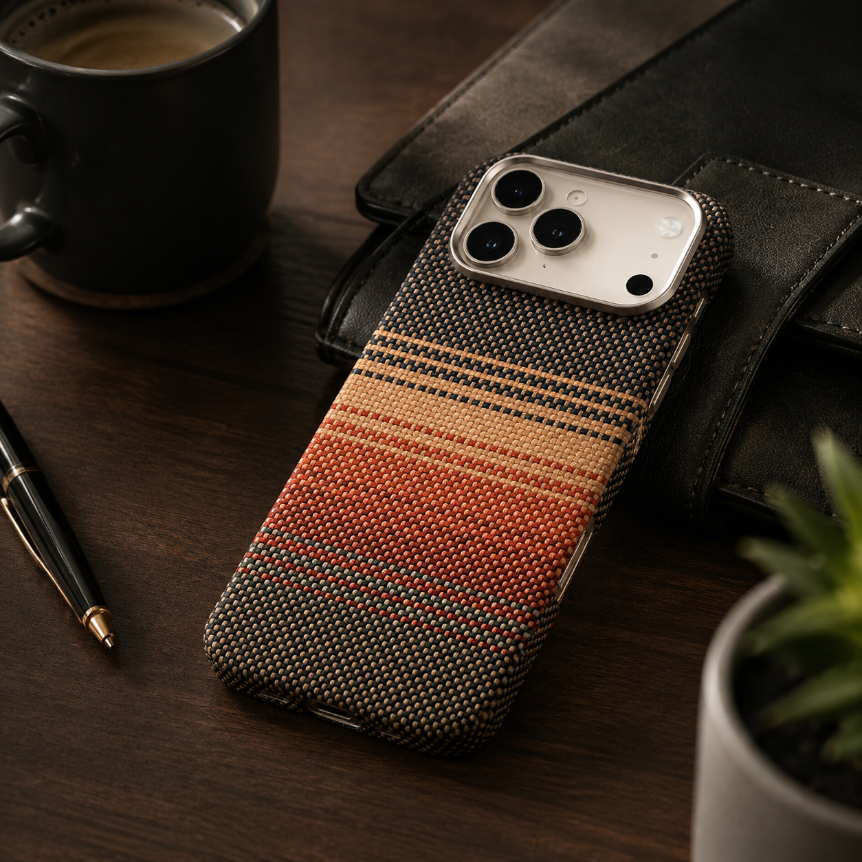 Premium iPhone Case 100% Aramid Carbon Fiber MagSafe Compatible Cover Ultra Thin Protective Case Matte Anti Scratch Raised Camera Screen Full Coverage