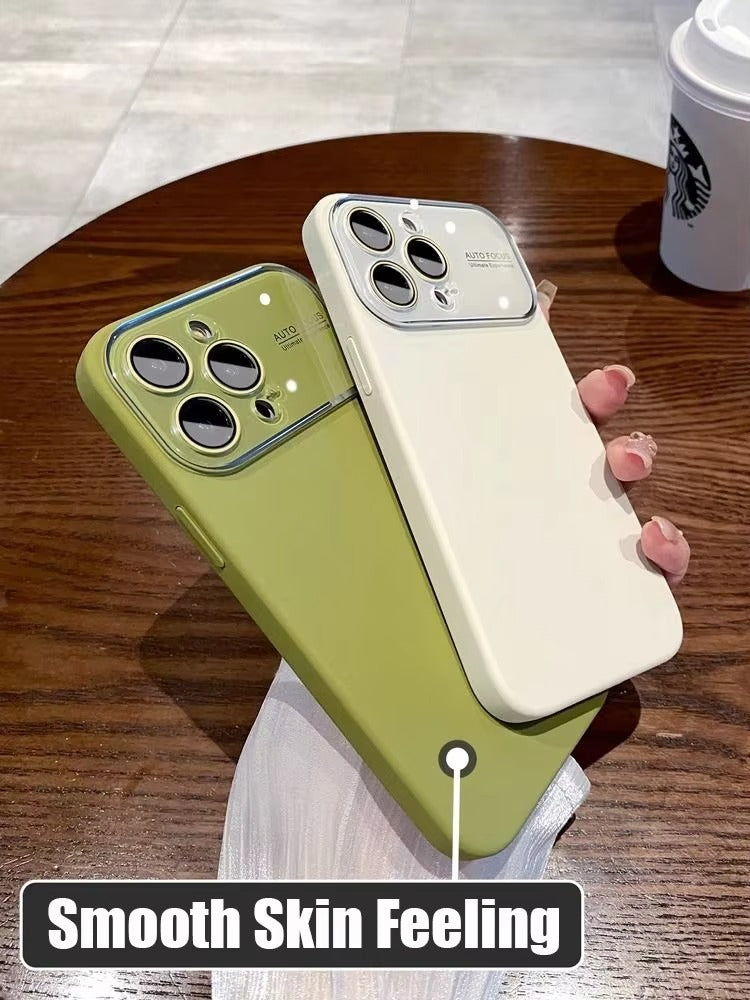 Luxury Apple iPhone Case MagSafe Compatible, Camera Lens & Screen Protection Cover with Silicone Matte Soft Finish