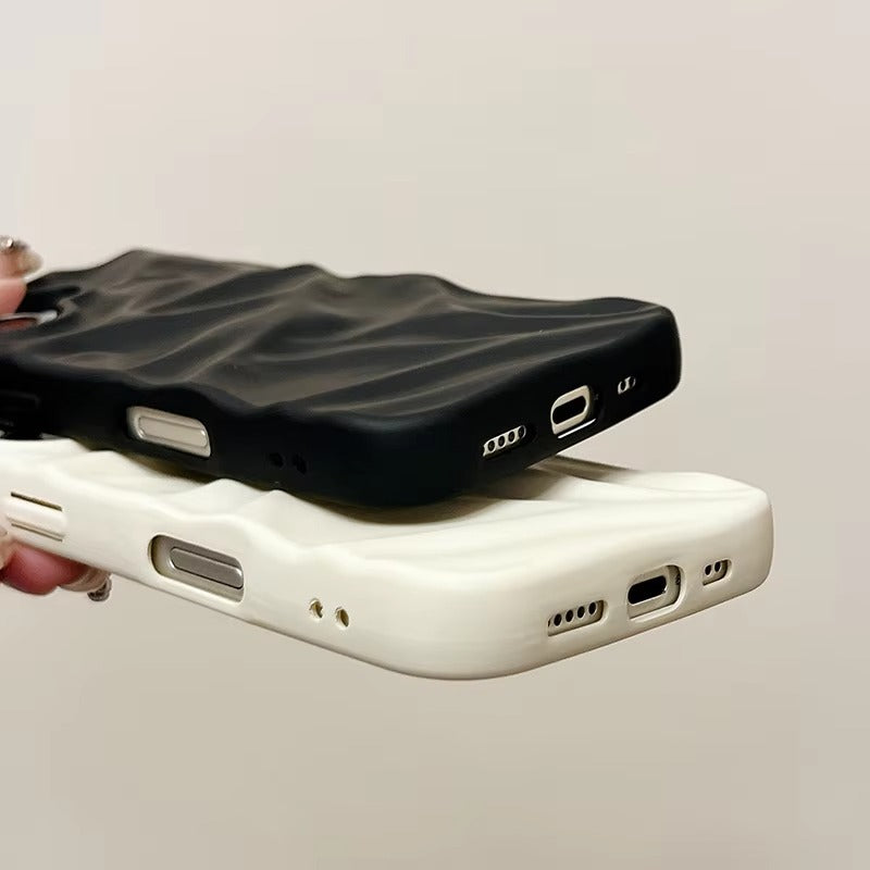 Premium Apple iPhone Case, MagSafe Compatible, Camera Lens & Screen Protection, Ultra Thin, Shockproof, Magnetic Full All Around Cover – Matte Wrinkle Silicone Case with Soft Back & Wrist Strap