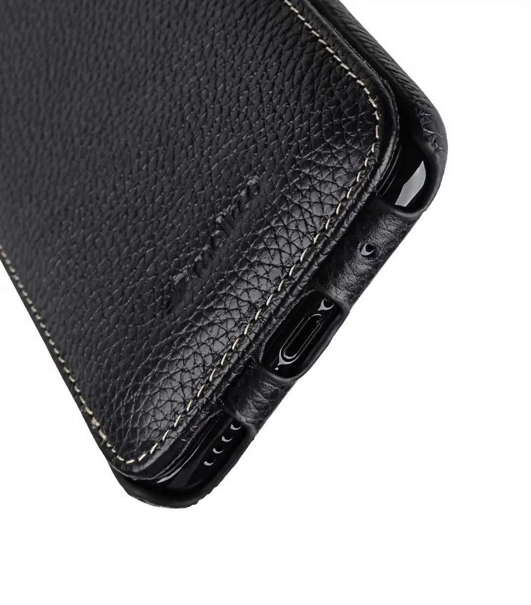 Premium Genuine Leather Flip iPhone Case – 100% Cowhide, Luxury Design, Stylish & Durable Protective Cover | Case for iPhone