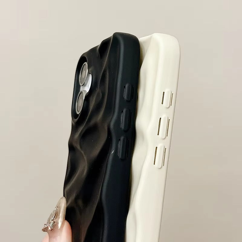 Premium Apple iPhone Case, MagSafe Compatible, Camera Lens & Screen Protection, Ultra Thin, Shockproof, Magnetic Full All Around Cover – Matte Wrinkle Silicone Case with Soft Back & Wrist Strap