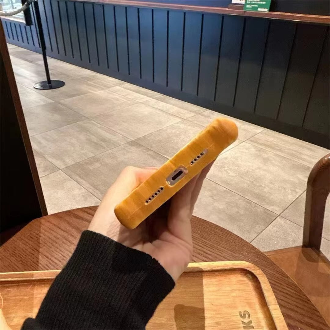 Premium Apple iPhone Case, MagSafe Compatible, Camera Lens and Screen Protection, Ultra Thin, Shockproof, Magnetic, Full All Around Protection, 3D Toast Bread Soft Cover