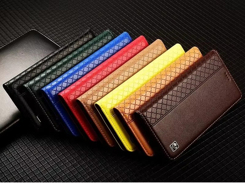 Luxury Nappa Real Leather iPhone Case – Business Wallet Flip Cover, Stylish & Durable Protection | Case for iPhone