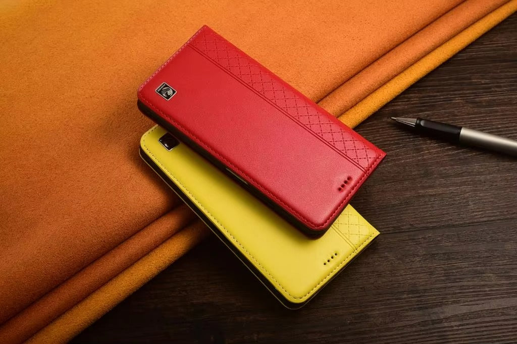 Luxury Nappa Real Leather iPhone Case – Business Wallet Flip Cover, Stylish & Durable Protection | Case for iPhone