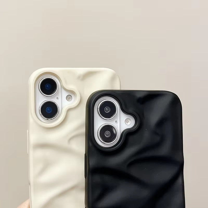 Premium Apple iPhone Case, MagSafe Compatible, Camera Lens & Screen Protection, Ultra Thin, Shockproof, Magnetic Full All Around Cover – Matte Wrinkle Silicone Case with Soft Back & Wrist Strap