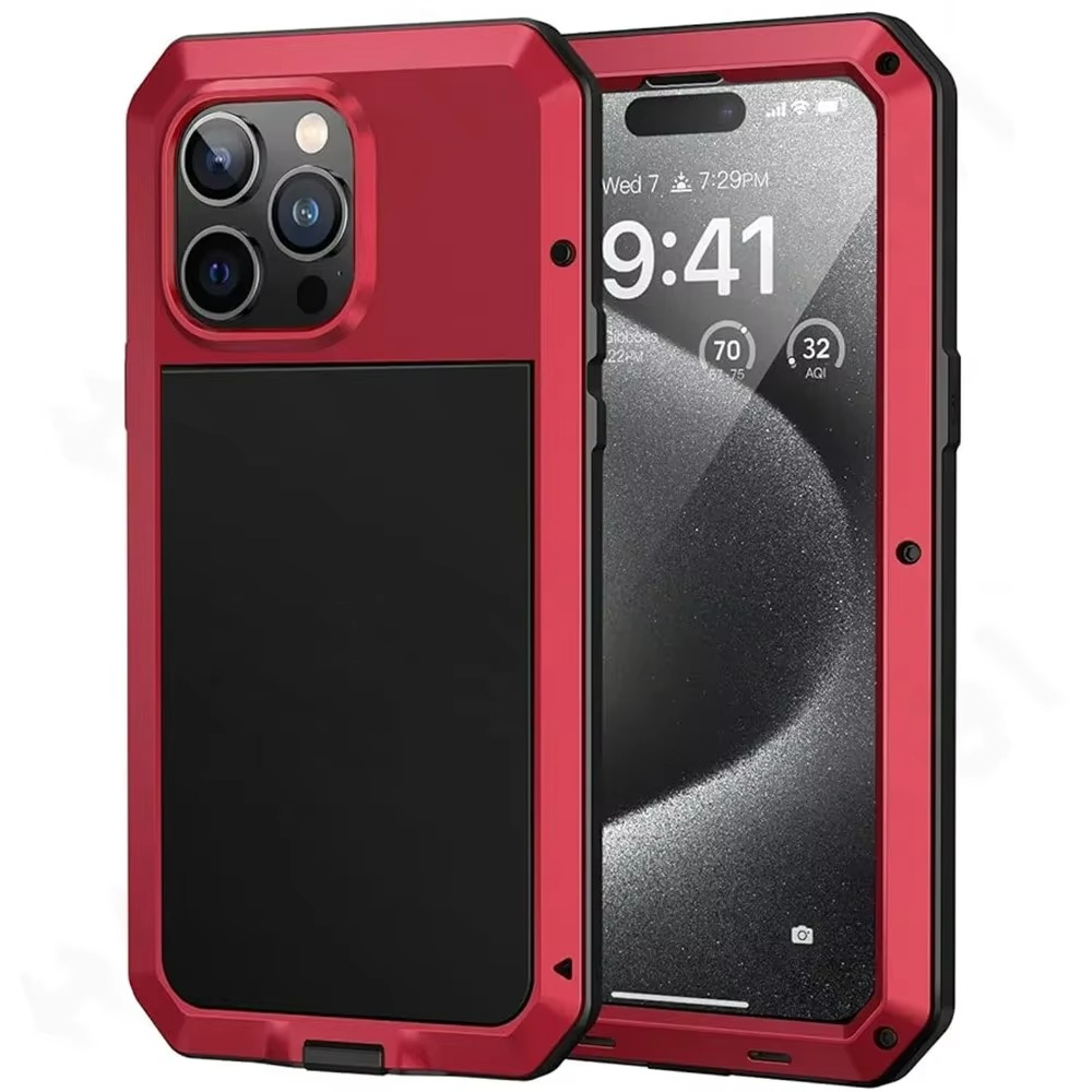 Premium Apple iPhone Case, MagSafe Compatible, Camera Lens and Screen Protection, Ultra Thin, Shockproof, Magnetic, Full All Around Protection, Full Metal Protective Case