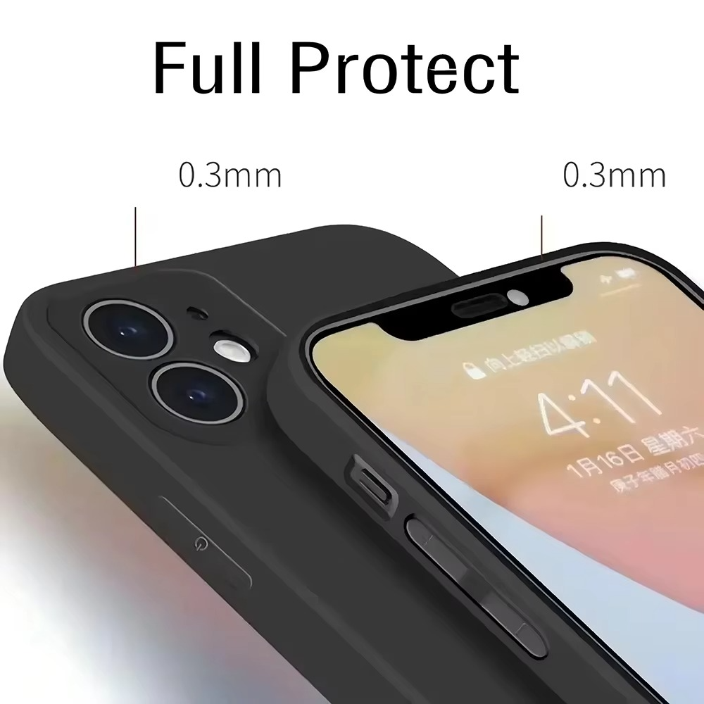 Premium Apple iPhone Case, MagSafe Compatible, Camera Lens and Screen Protection, Ultra Thin, Shockproof, Magnetic, Full All Around Protection, Vintage Black Soft Cover