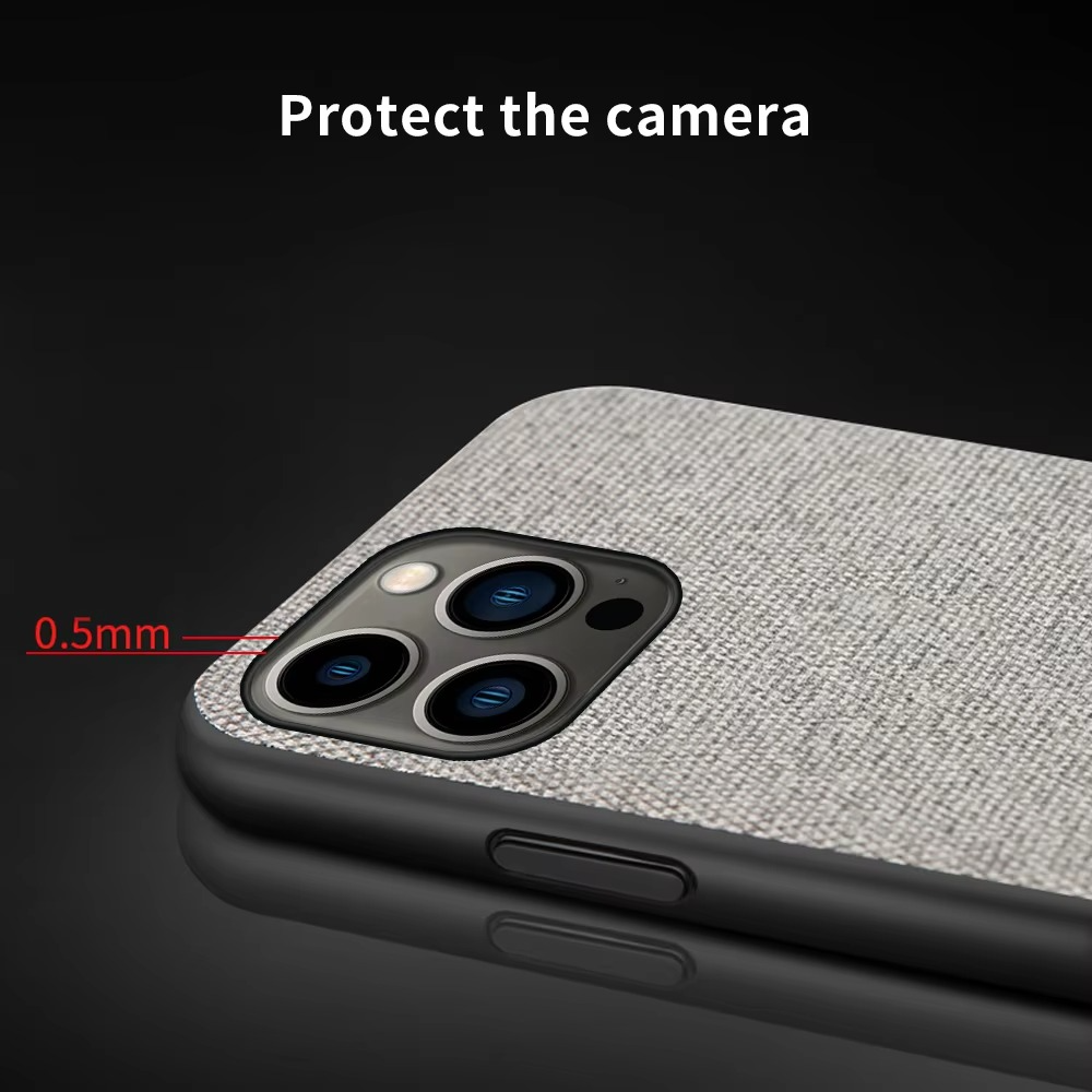 Premium Apple iPhone Case, MagSafe Compatible, Camera Lens and Screen Protection, Ultra Thin, Shockproof, Magnetic, Full All Around Protection, Canvas Fabric Back Cover