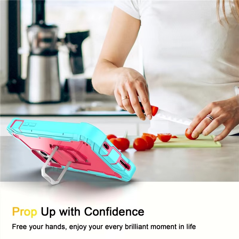 Robust Apple iPhone Case, MagSafe Compatible, Camera Lens and Screen Protection, Ultra Thin, Shockproof, Magnetic, Full All Around Protection, 360 Armor Kickstand Cover