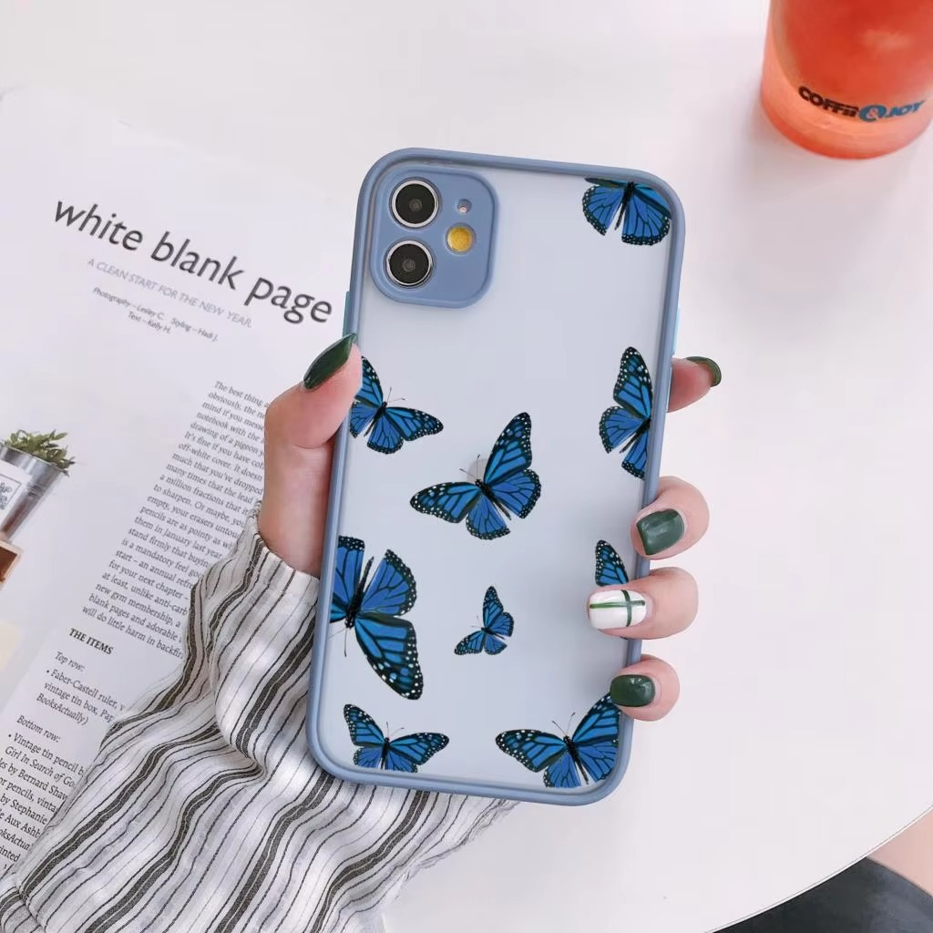 Luxury Apple iPhone Case, MagSafe Compatible, Camera Lens and Screen Protection, Ultra Thin, Shockproof, Magnetic, Full All Around Protection, Clear Butterfly Soft Cover