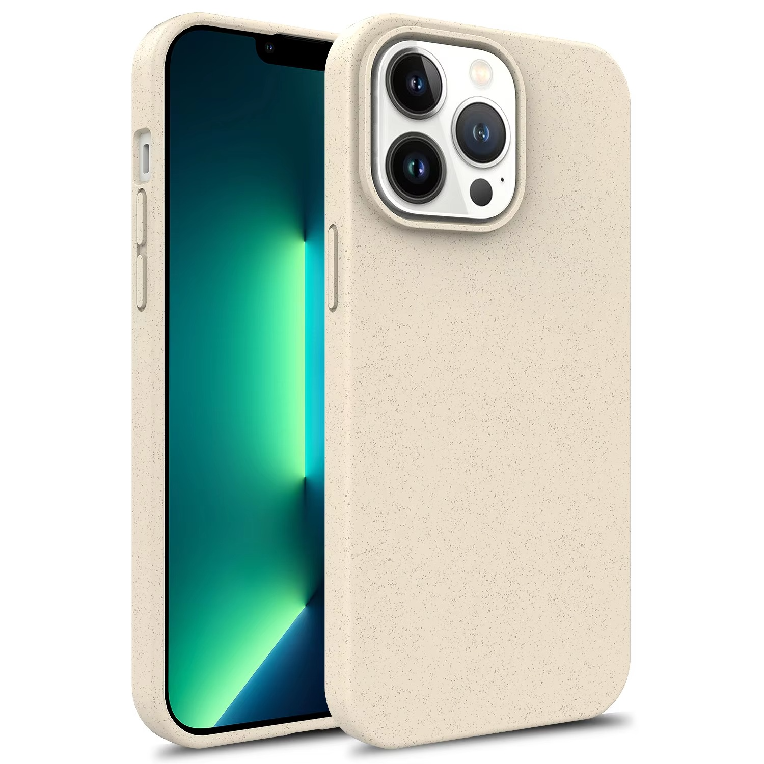 Premium Apple iPhone Case, MagSafe Compatible, Camera Lens and Screen Protection, Ultra Thin, Shockproof, Magnetic, Full All Around Protection, Eco Wheat Silicone Cover