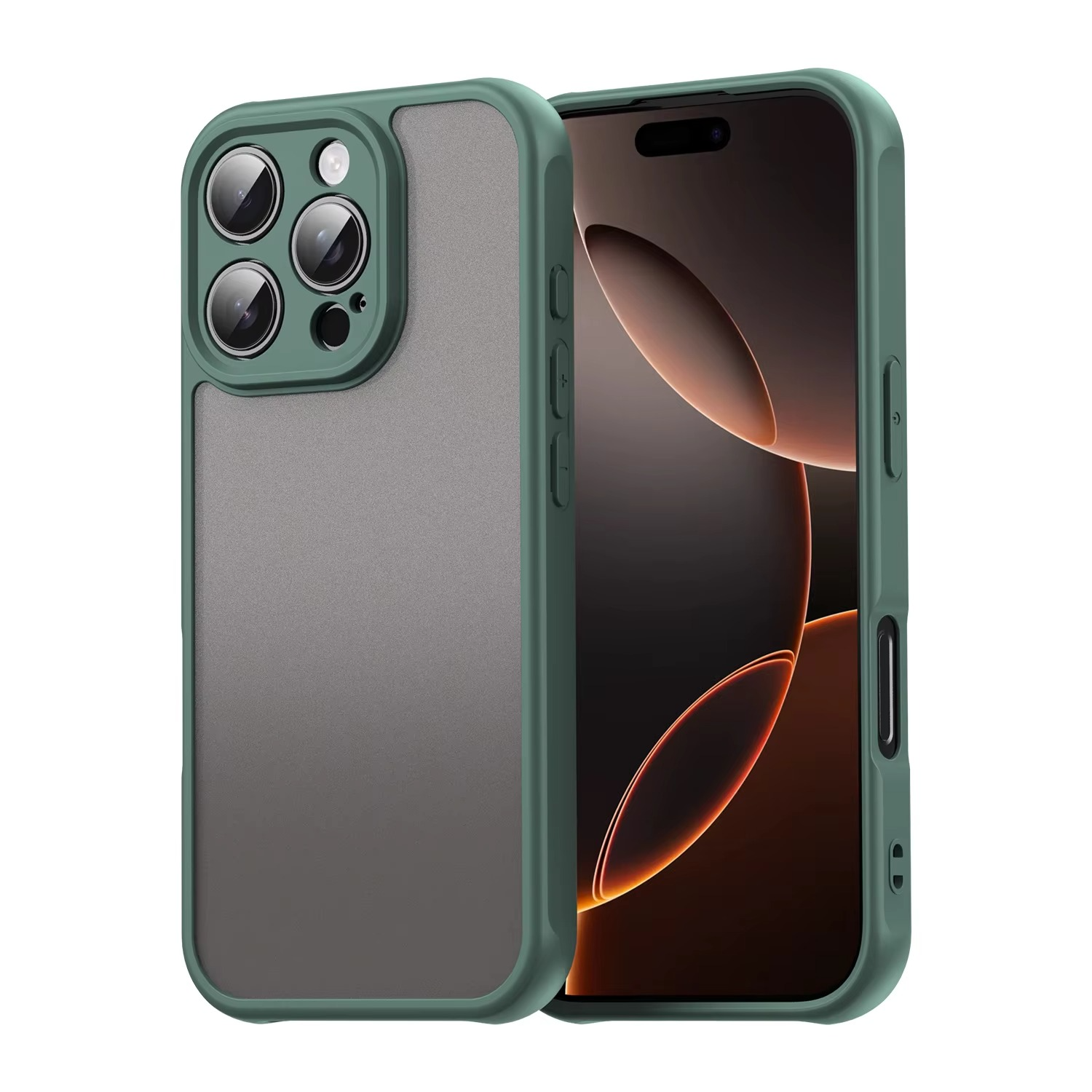 Premium Apple iPhone Case, MagSafe Compatible, Camera Lens and Screen Protection, Ultra Thin, Shockproof, Magnetic, Full All Around Protection, Silicone Matte Back Cover