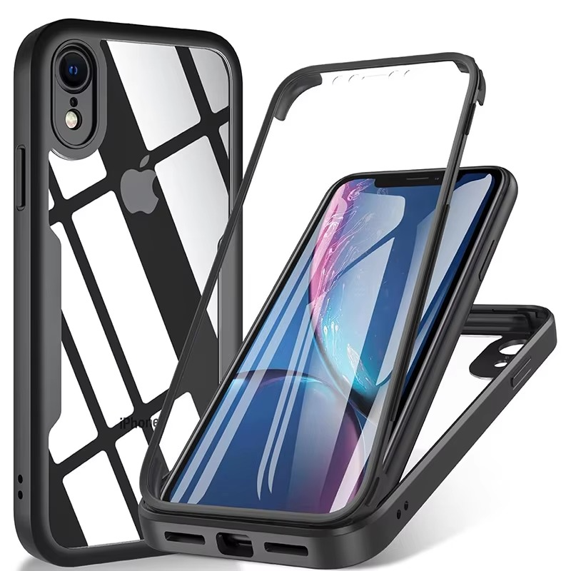 Robust Apple iPhone Case, MagSafe Compatible, Camera Lens and Screen Protection, Ultra Thin, Shockproof, Magnetic, Full All Around Protection, 360 Clear Rugged Shield Cover