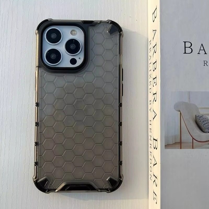 Robust Apple iPhone Case, MagSafe Compatible, Camera Lens and Screen Protection, Ultra Thin, Shockproof, Magnetic, Full All Around Protection, Honeycomb Armor Clear Cover