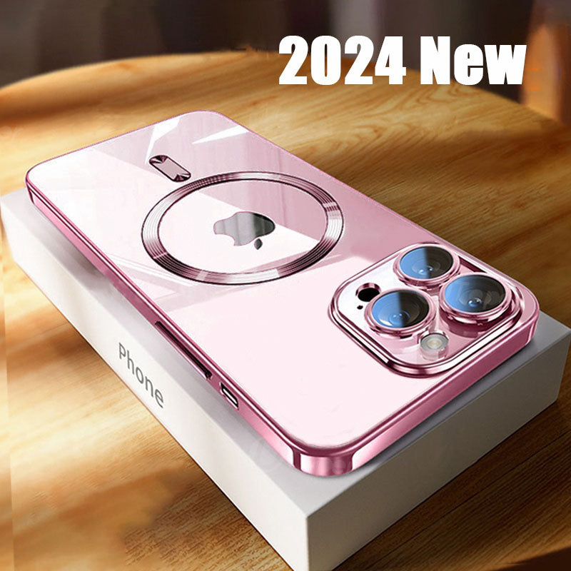 Luxury Ultra-Thin iPhone Case - MagSafe Compatible, Clear Transparent, Shockproof, Scratch-Resistant Hard PC Cover