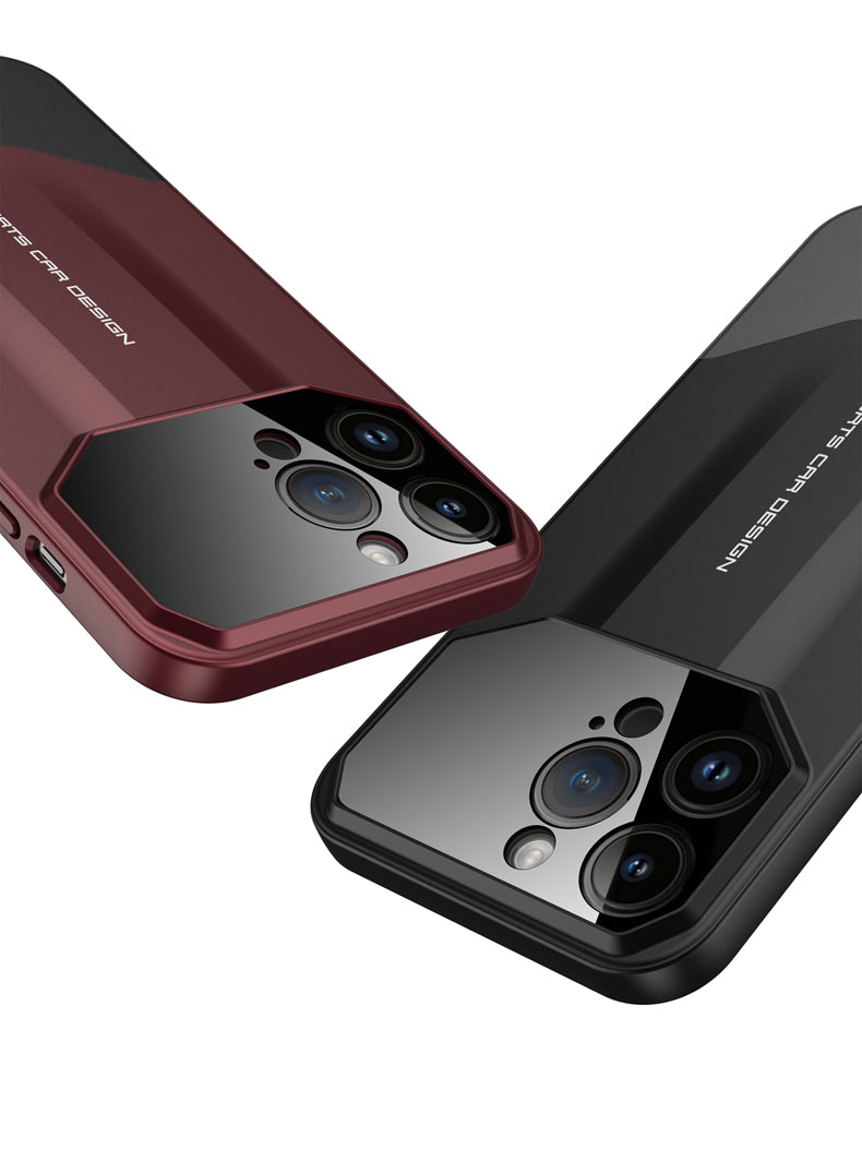 Luxury Frosted Plastic iPhone Case – TPU All-Inclusive Lens Protection Cover for iPhone Models, Sleek and Durable Design