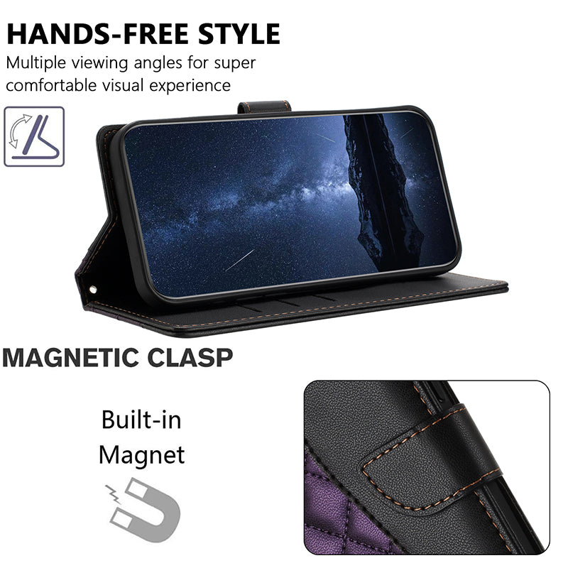 Luxury Quakeproof Flip Leather Wallet iPhone Case Premium Protection, Card Slot, Magnetic Closure, Stylish Design for iPhone