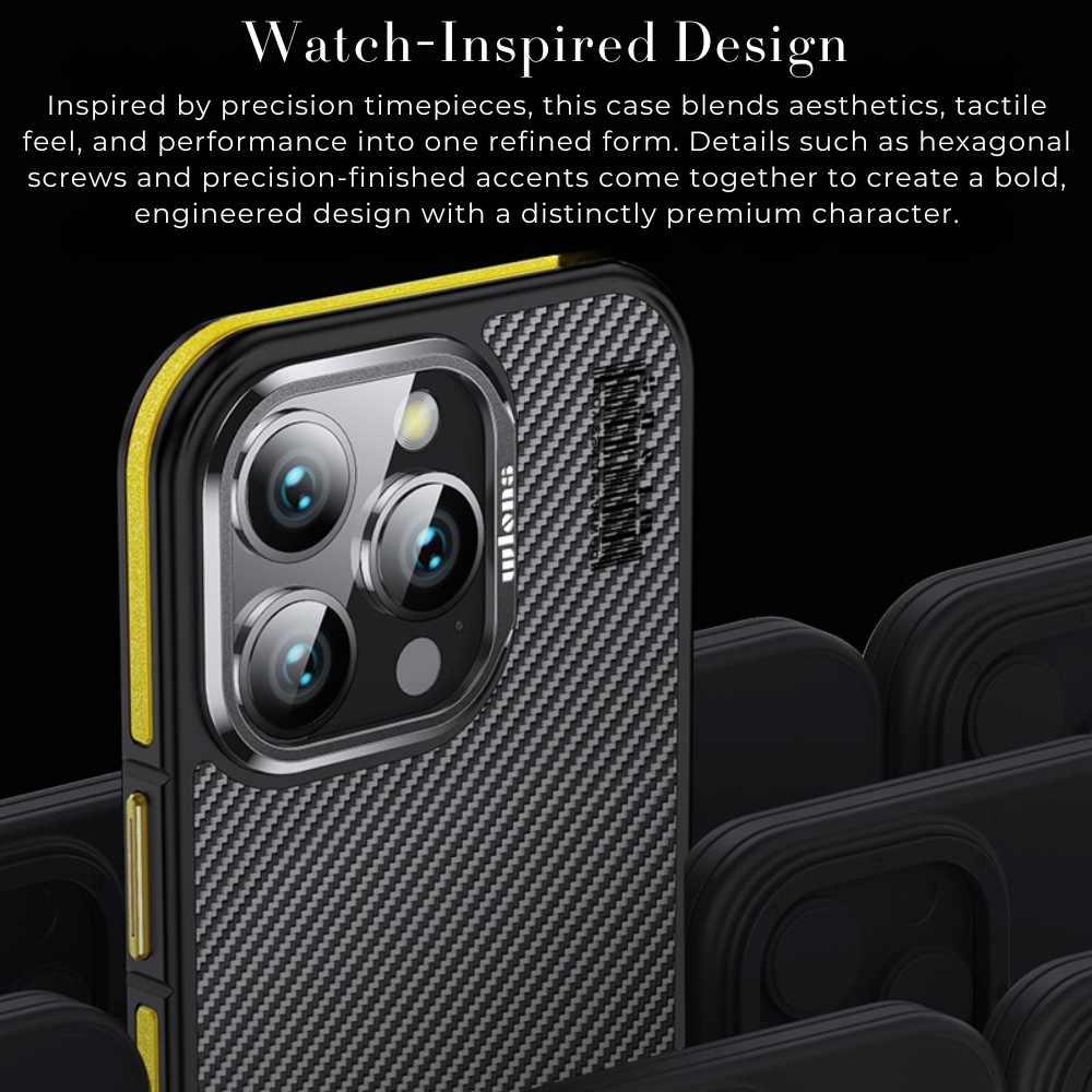 Premium 100% Aramid Fiber Kevlar iPhone Case – 600D Lightweight Compatible Ultra-Thin Protective Cover for iPhone Models