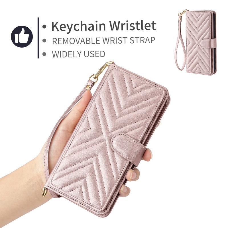 Luxury Crossbody Wallet iPhone Case – Fashion Shoulder Strap, Magnetic Closure, Card Holder and Premium Protection for iPhone