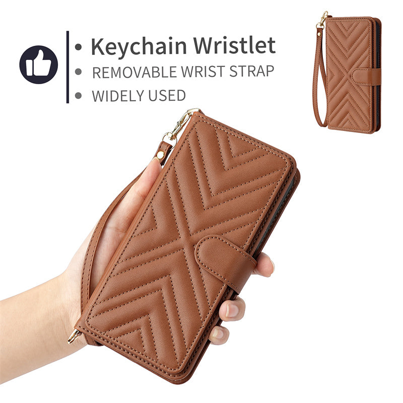 Luxury Crossbody Wallet iPhone Case – Fashion Shoulder Strap, Magnetic Closure, Card Holder and Premium Protection for iPhone