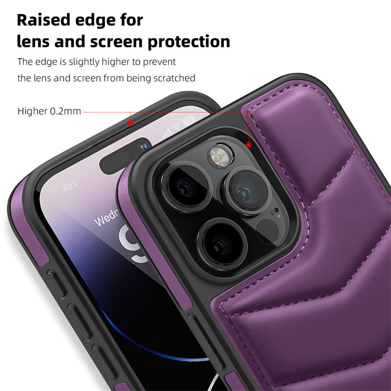 Premium MagSafe Leather iPhone Case – Magnetic Wireless Charging, Card Holder Wallet, Shockproof Protection, Sleek Design for iPhone Models