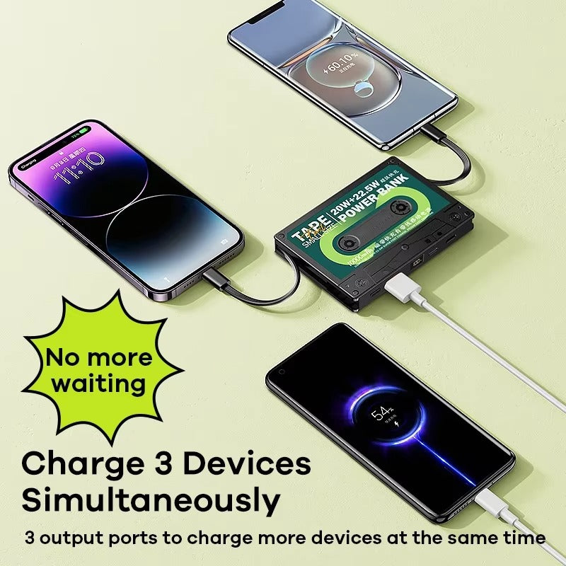 Premium 10000mAh Portable Power Bank – PD18W QC22.5W Two-Way Fast Charging, Digital Display, Compact Mobile Battery for Apple Huawei Xiaomi