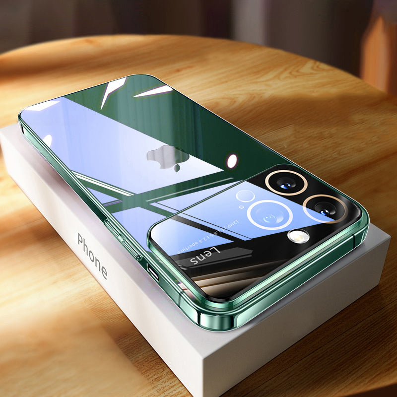 Luxury Ultra-Thin iPhone Case - Clear Transparent Hard PC Cover, MagSafe Compatible, Camera Protection,