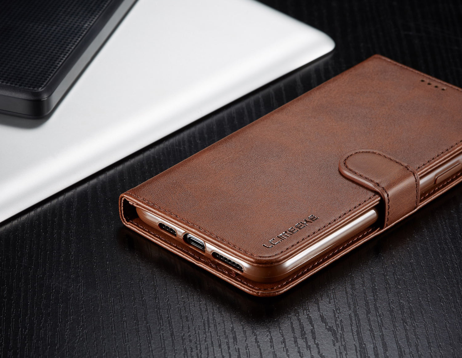 Luxury Leather Wallet iPhone Case – Flip Cover with Card Slot, Magnetic Closure, and Premium Protection for iPhone Models