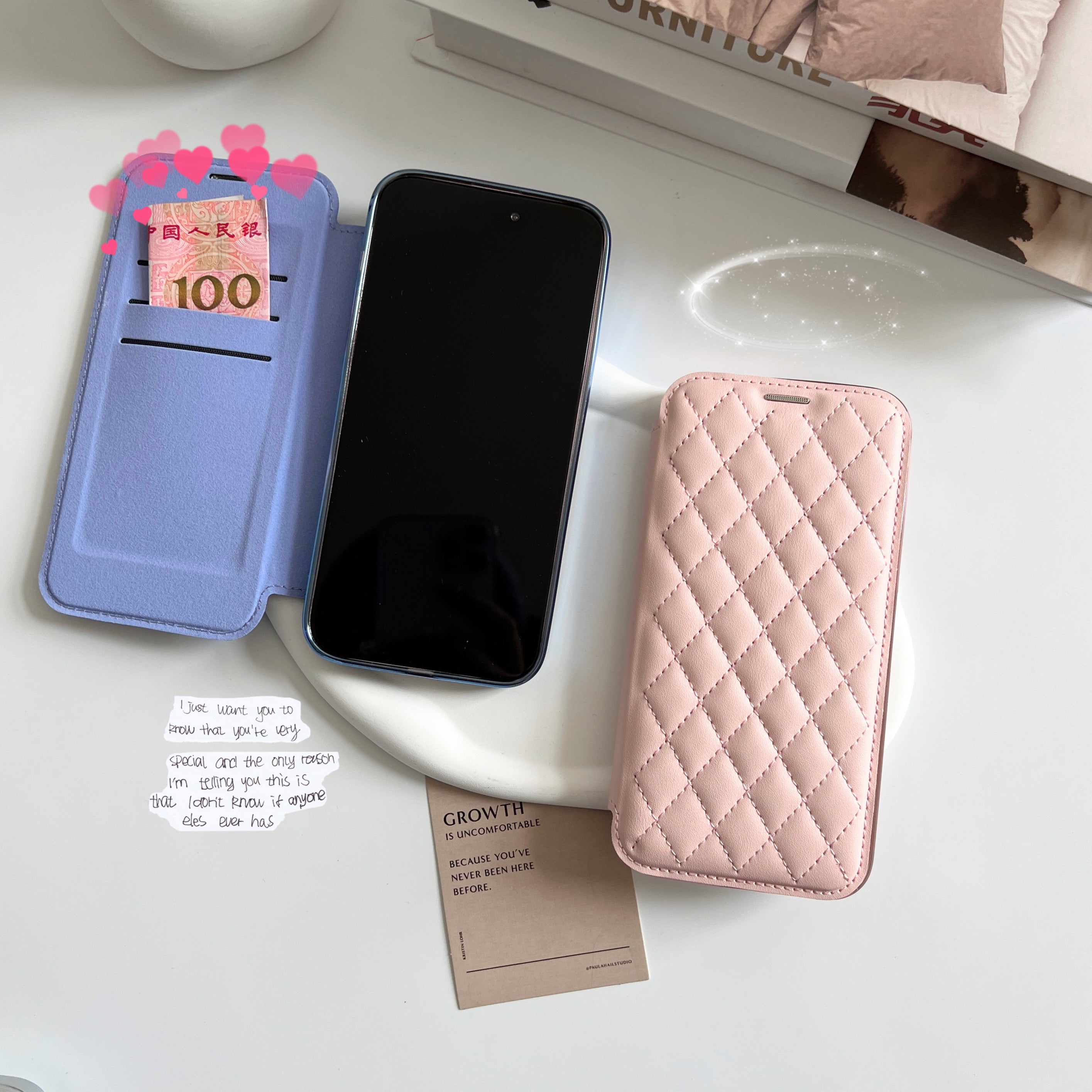 Luxury MagSafe Wallet iPhone Case – Grid Leather Flip Cover, Magnetic Card Holder, Shockproof Protection, Wireless Charging Compatible, Premium Design for iPhone Models