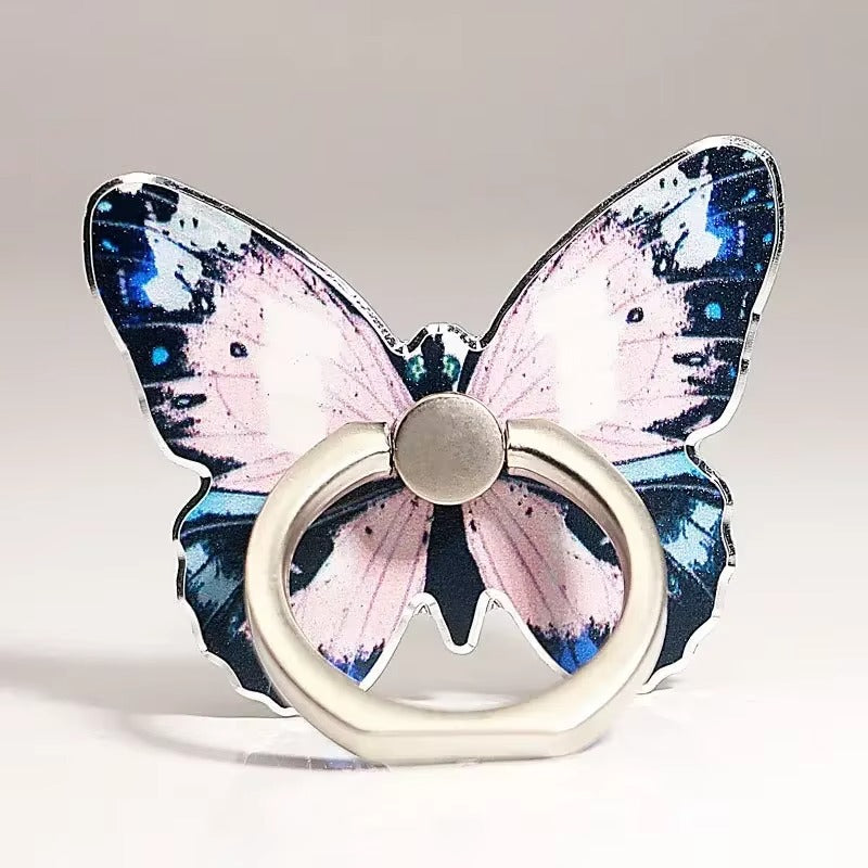 Premium, Cute Cartoon Butterfly Phone Ring Holder , Decorative Mobile Phone Buckle for Smartphones and Accessories