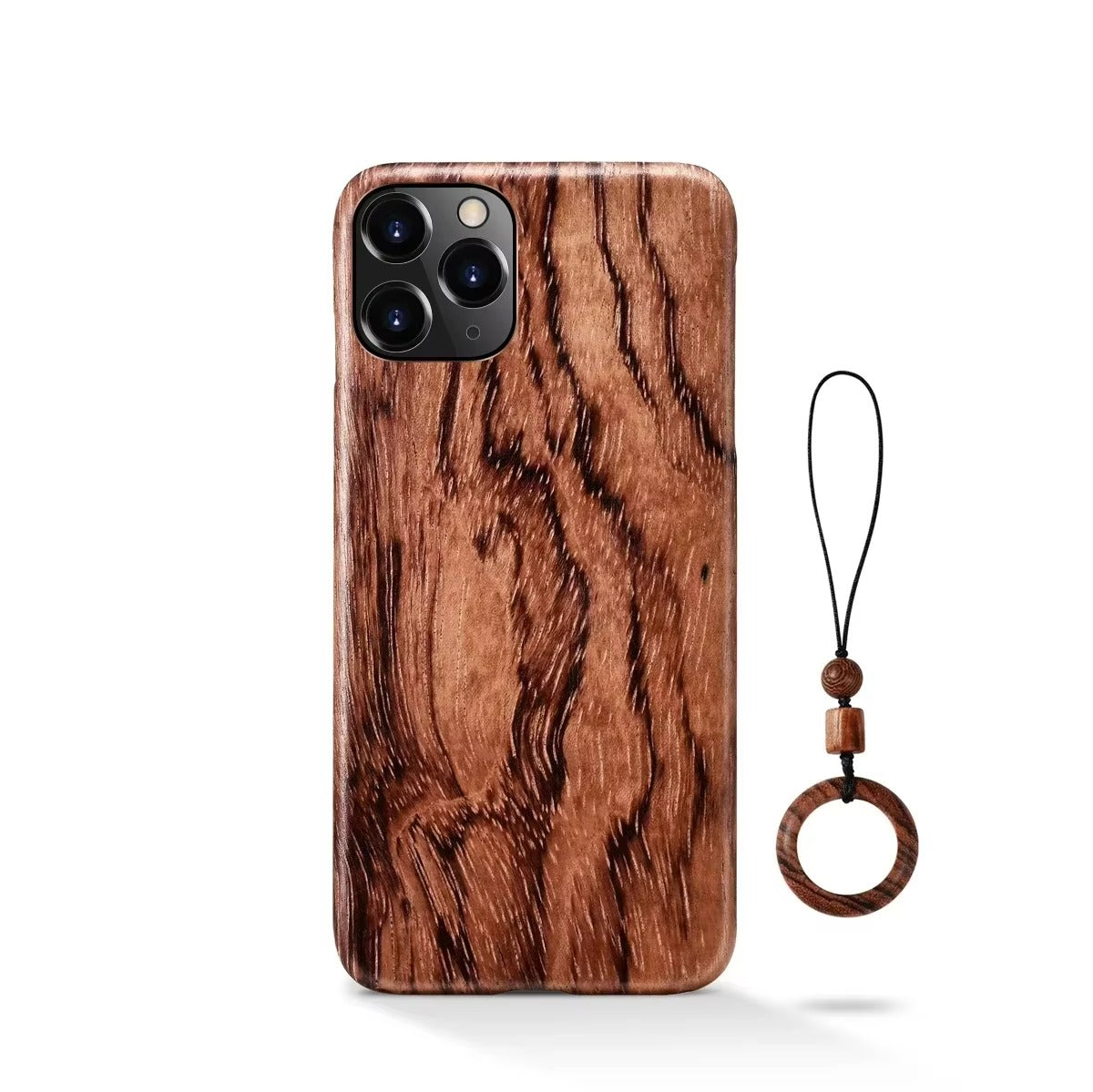 Premium Apple iPhone Case, MagSafe Compatible, Camera Lens Protection, Screen Protection, Ultra Thin, Shockproof, Magnetic, Full All Around Protection, Natural Bamboo Wood Cover