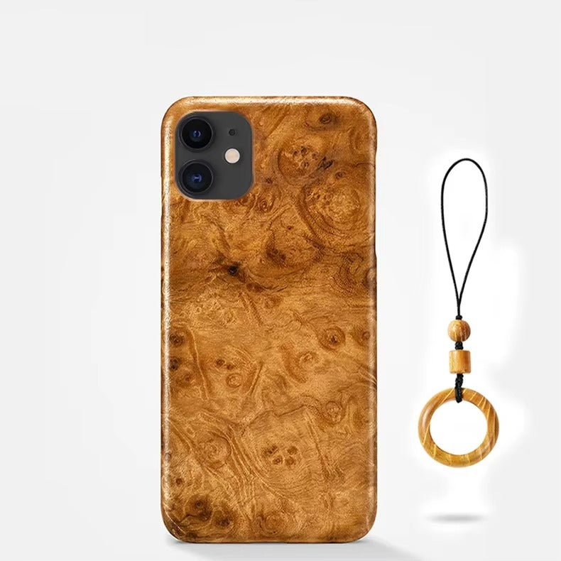Premium Apple iPhone Case, MagSafe Compatible, Camera Lens Protection, Screen Protection, Ultra Thin, Shockproof, Magnetic, Full All Around Protection, Natural Bamboo Wood Cover