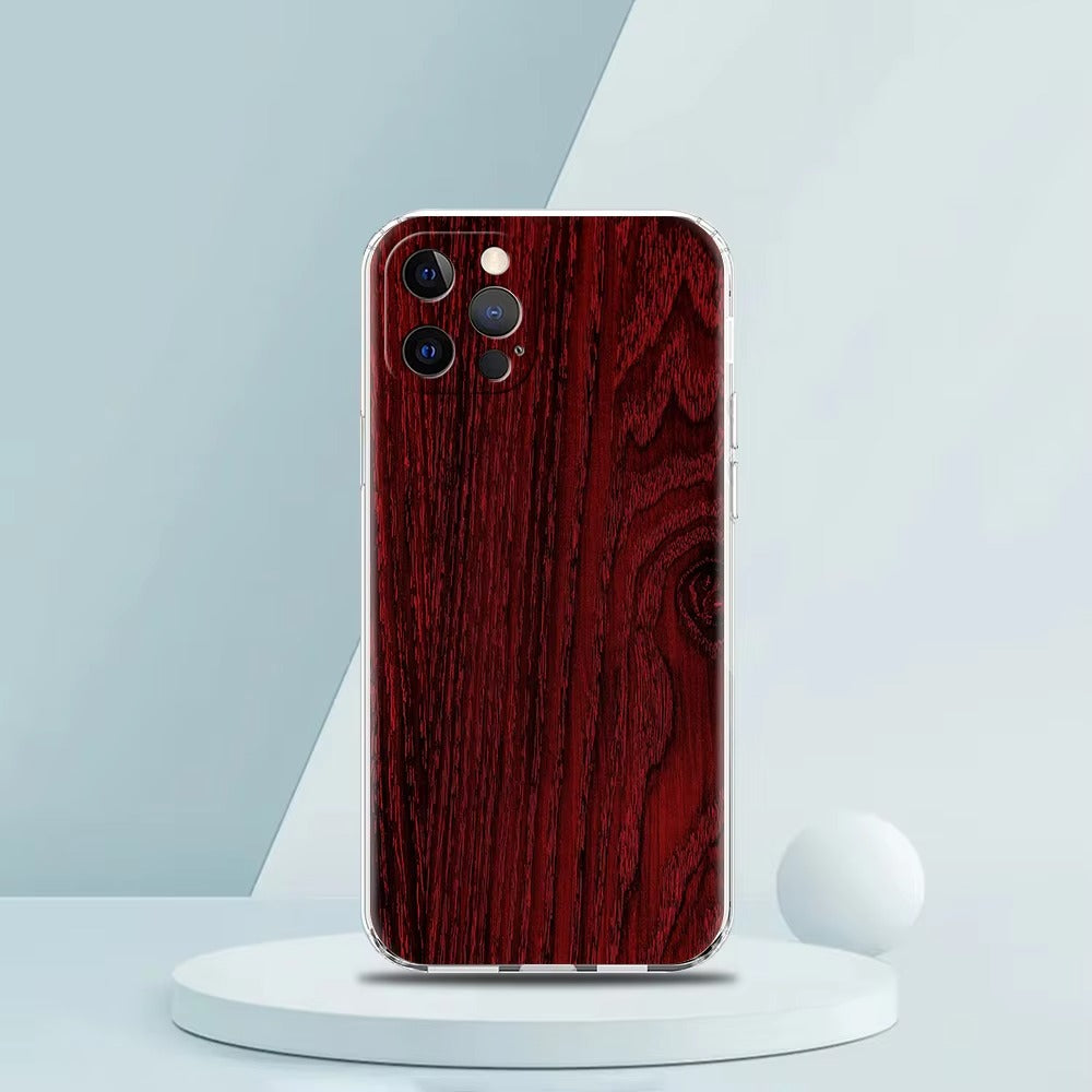 Premium Apple iPhone Case, MagSafe Compatible, Camera Lens and Screen Protection, Ultra Thin, Shockproof, Magnetic, Full All Around Protection, Carved Wood Soft Cover