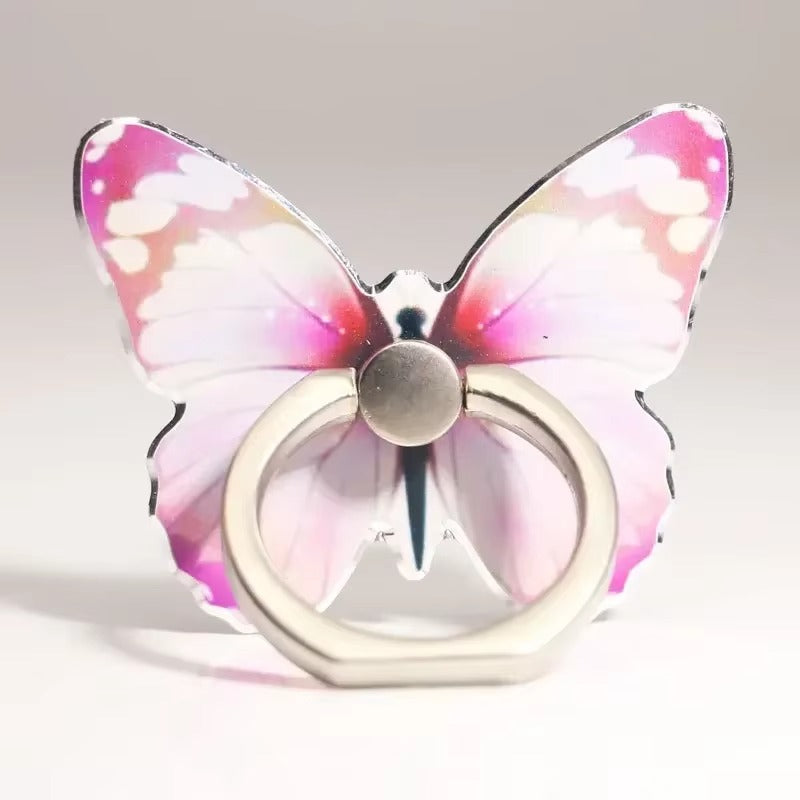 Premium, Cute Cartoon Butterfly Phone Ring Holder , Decorative Mobile Phone Buckle for Smartphones and Accessories
